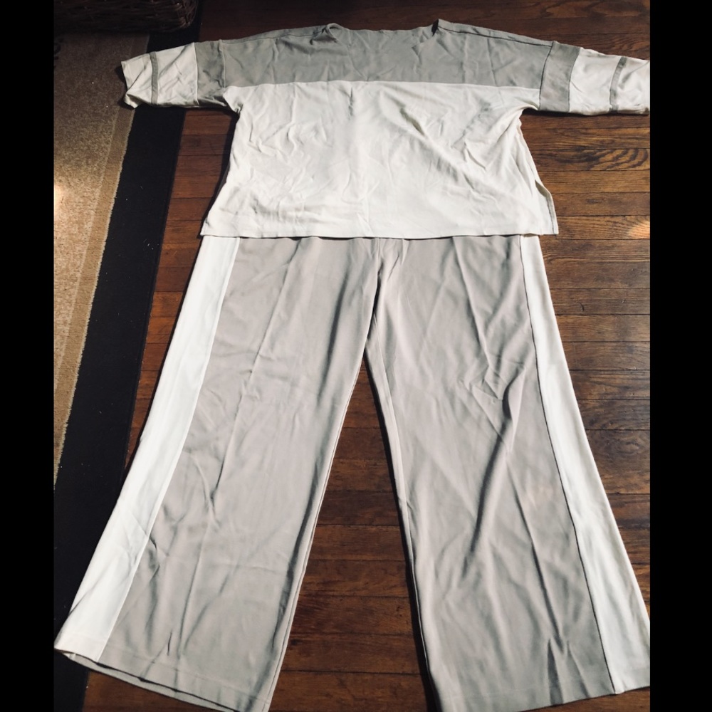 WynneLayers Knit Straight- Two Tone Top and Leg PullOn Pant - Picture 1 of 4